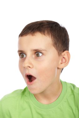 Surprised kid clipart