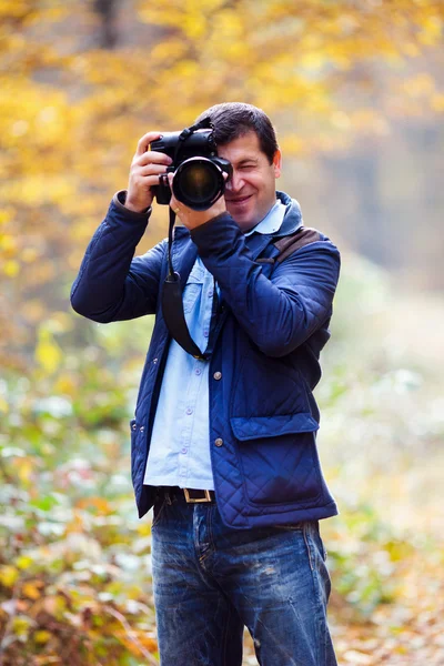 Charakter profesjonalny fotograf — Zdjęcie stockowe
