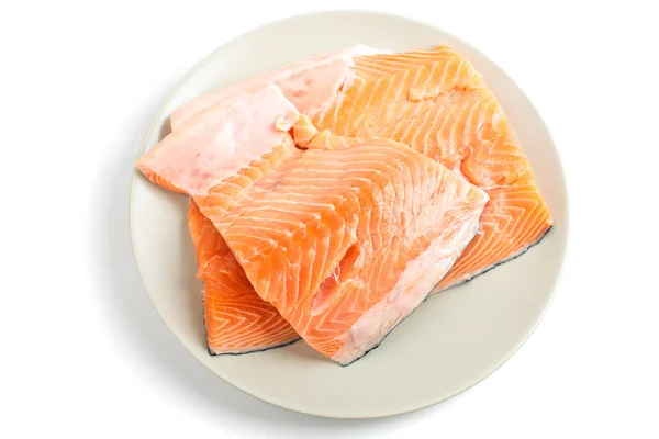 Filé de salmão cru — Fotografia de Stock