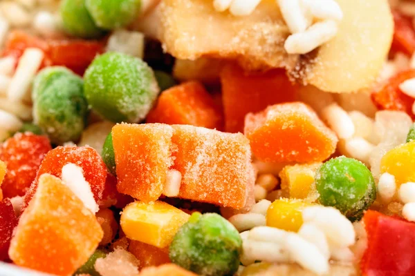 Closeup Dondurulmuş sebzeler — Stok fotoğraf