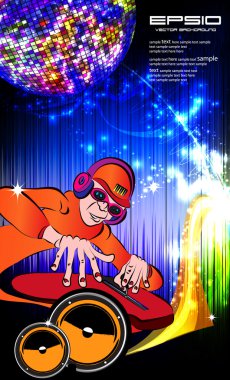 Dj vector illustration clipart