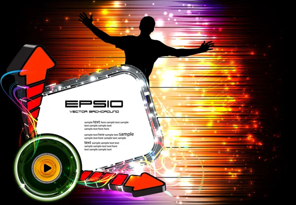 Cartel fiesta Disco eps10 — Archivo Imágenes Vectoriales