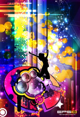 Music event background. Vector eps10 illustration. clipart