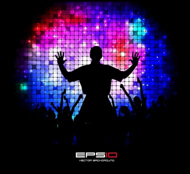 Music event background. Vector eps10 illustration. clipart
