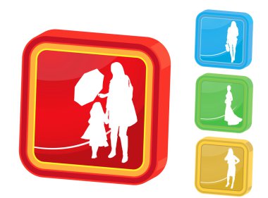 moda kızlar. vektör çizim