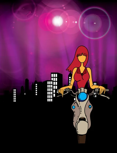 Motocycle. Illustration vectorielle — Image vectorielle