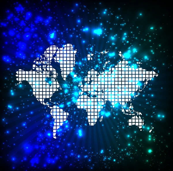แผนที่โลก — ภาพเวกเตอร์สต็อก