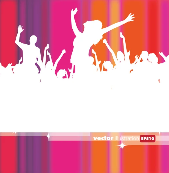 Vector illustration of music background party — Stock Vector
