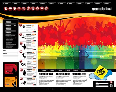 Web sitesi sayfası şablonu