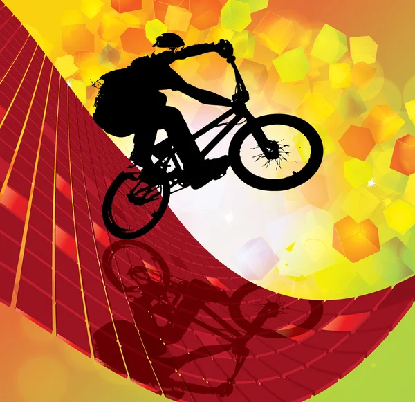 Vector del ciclista BMX — Vector de stock