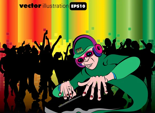 Vector ilustración de fondo musical — Vector de stock