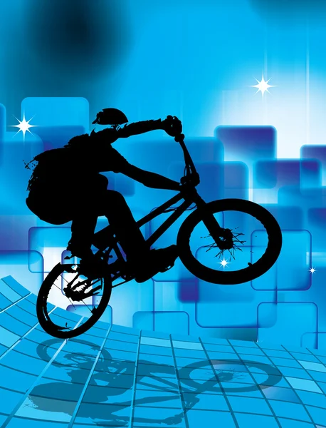 Vecteur de BMX cycliste — Image vectorielle