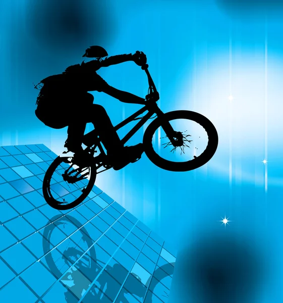 Διάνυσμα του bmx ποδηλάτης — Διανυσματικό Αρχείο