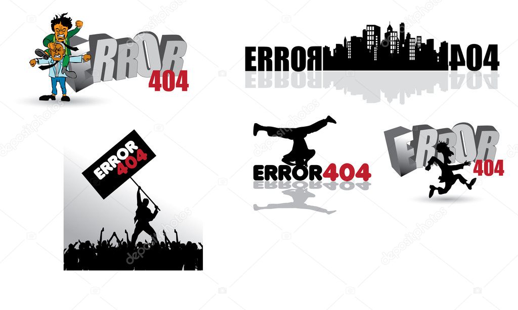 Illustration of 404 Page not found