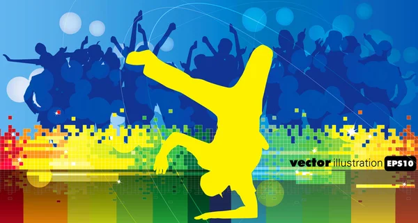 Breakdancer — Stock Vector