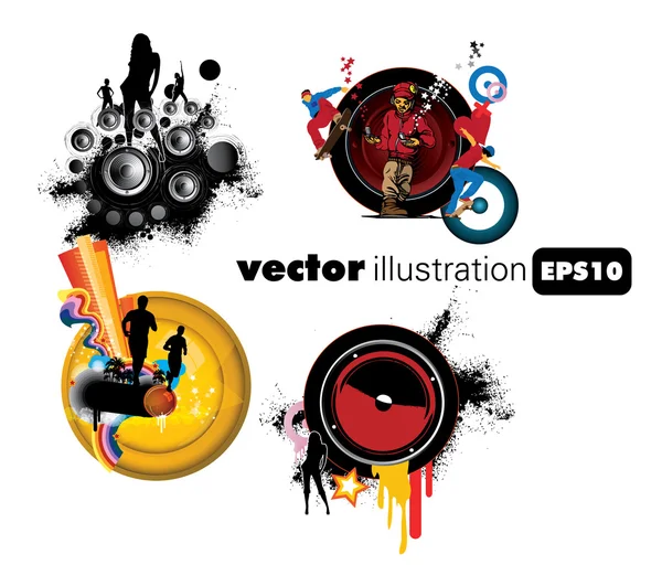 Icono de música — Vector de stock