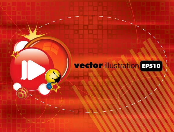 Eps10 abstract vector speaker design — Stock Vector