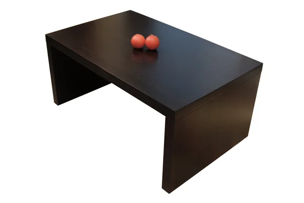 Tavolino moderno in legno isolato — Foto Stock
