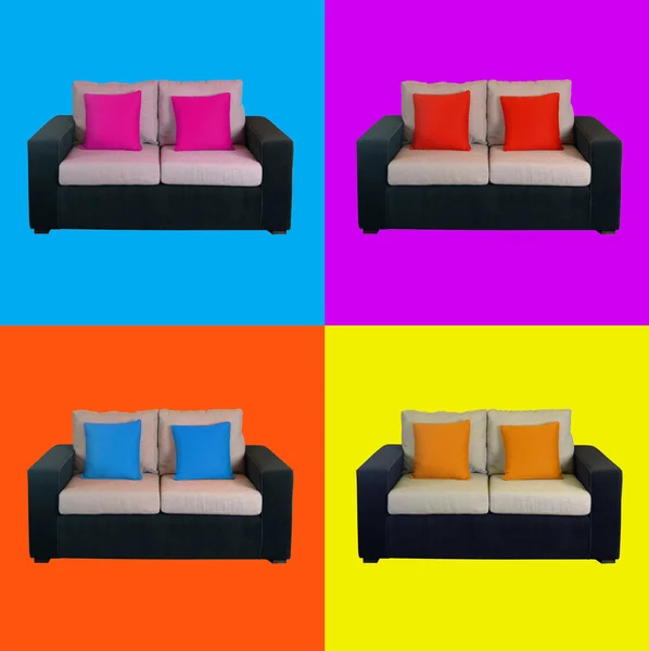 Warhol armchairs pop-art — Stock Photo, Image
