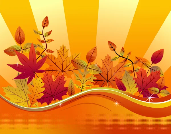 秋のシーズンの背景 — ストックベクタ