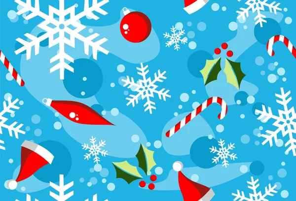 Christmas winter style elements background — Stock Vector