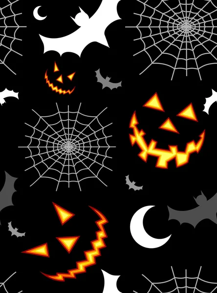 Halloween terror background pattern — Stock Vector