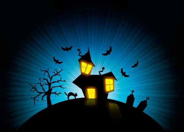 Halloween noční můru světě pozadí — Stock fotografie