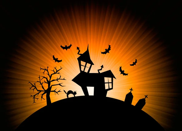 Halloween mardröm världen bakgrund — Stockfoto