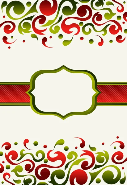Hintergrund der Weihnachtseinladung — Stockvektor