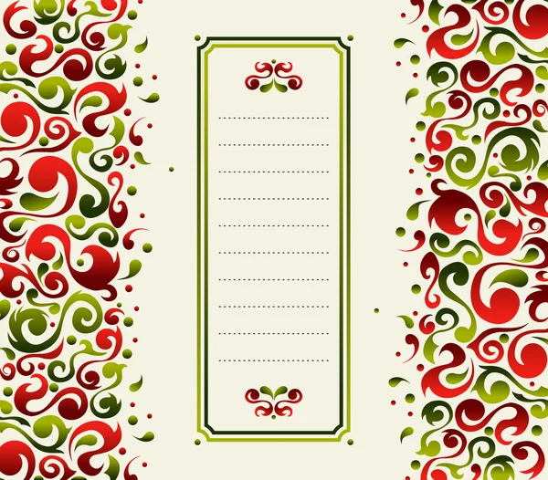 Διακοσμητικά σχήματα φόντου καρτ ποστάλ Χριστούγεννα — Διανυσματικό Αρχείο