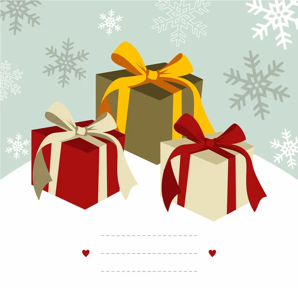 Cadeaux de Noël. — Image vectorielle