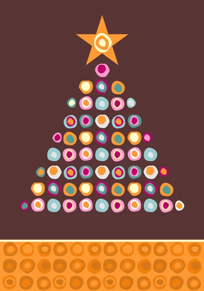 Αφηρημένη χριστουγεννιάτικο δέντρο. — Διανυσματικό Αρχείο