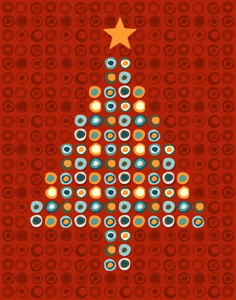 Arbre de Noël coloré . — Image vectorielle