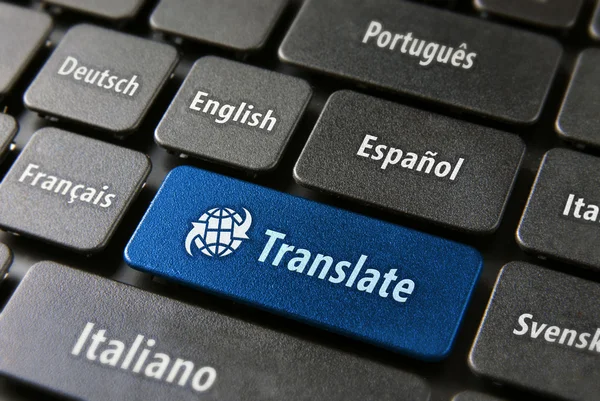 Conceito de serviço de tradução online — Fotografia de Stock