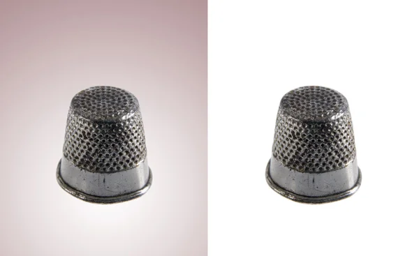 Metal thimbles isolated — Stock Photo, Image