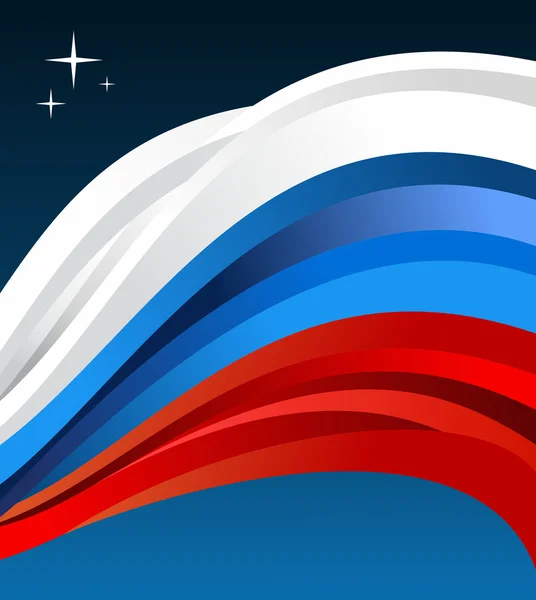 Rusia bandera ilustración — Vector de stock