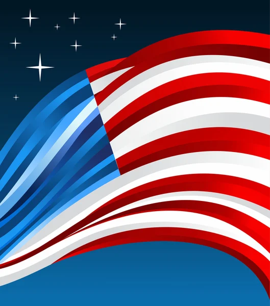 Usa flagge illustration hintergrund — Stockvektor