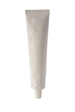 Toothpaste tube white template