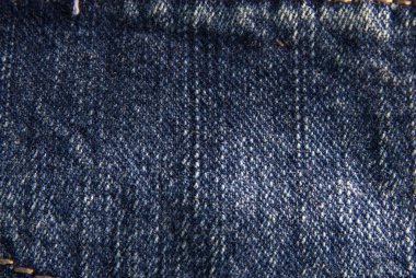 Mavi jeans kumaş dokusu