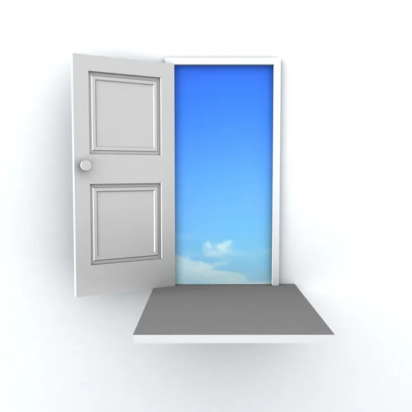 3D dveře k úspěchu — Stock fotografie