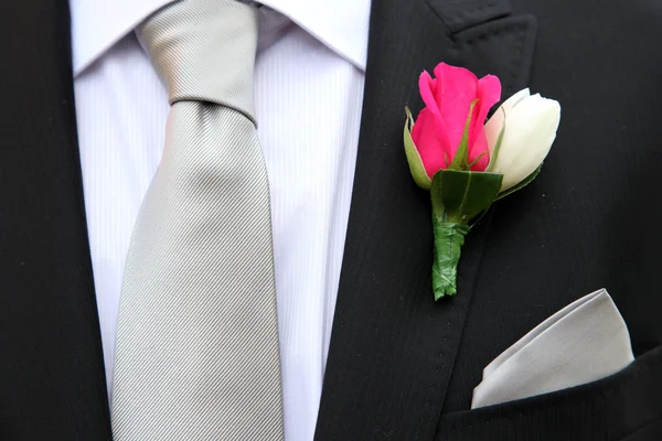 Cravate et fleur — Photo