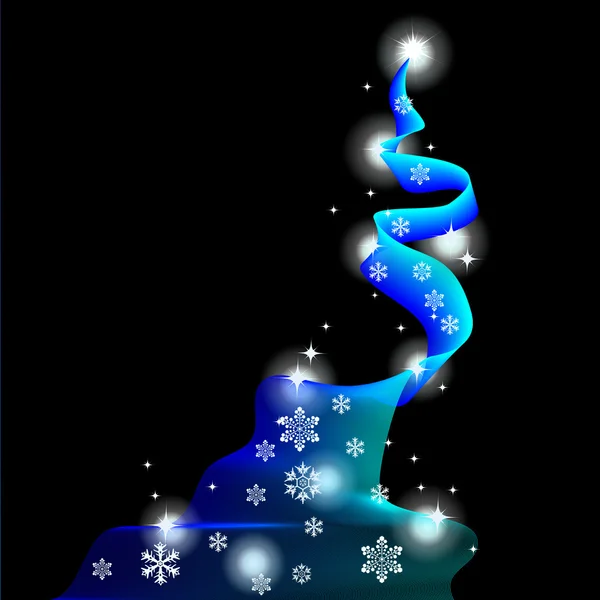Fond de Noël, arbre abstrait — Image vectorielle