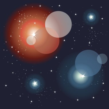 Space, glittering lights background clipart