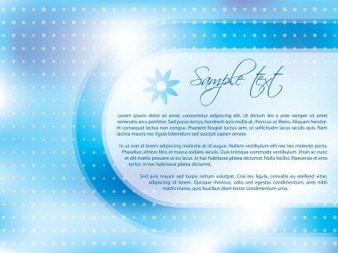 Light blue brochure design clipart