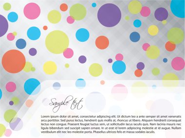 Light dotted brochure design clipart