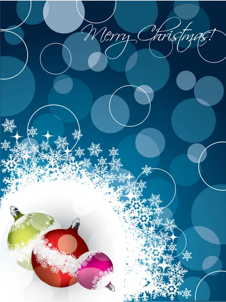 Christmas greeting card design — Stock Vector
