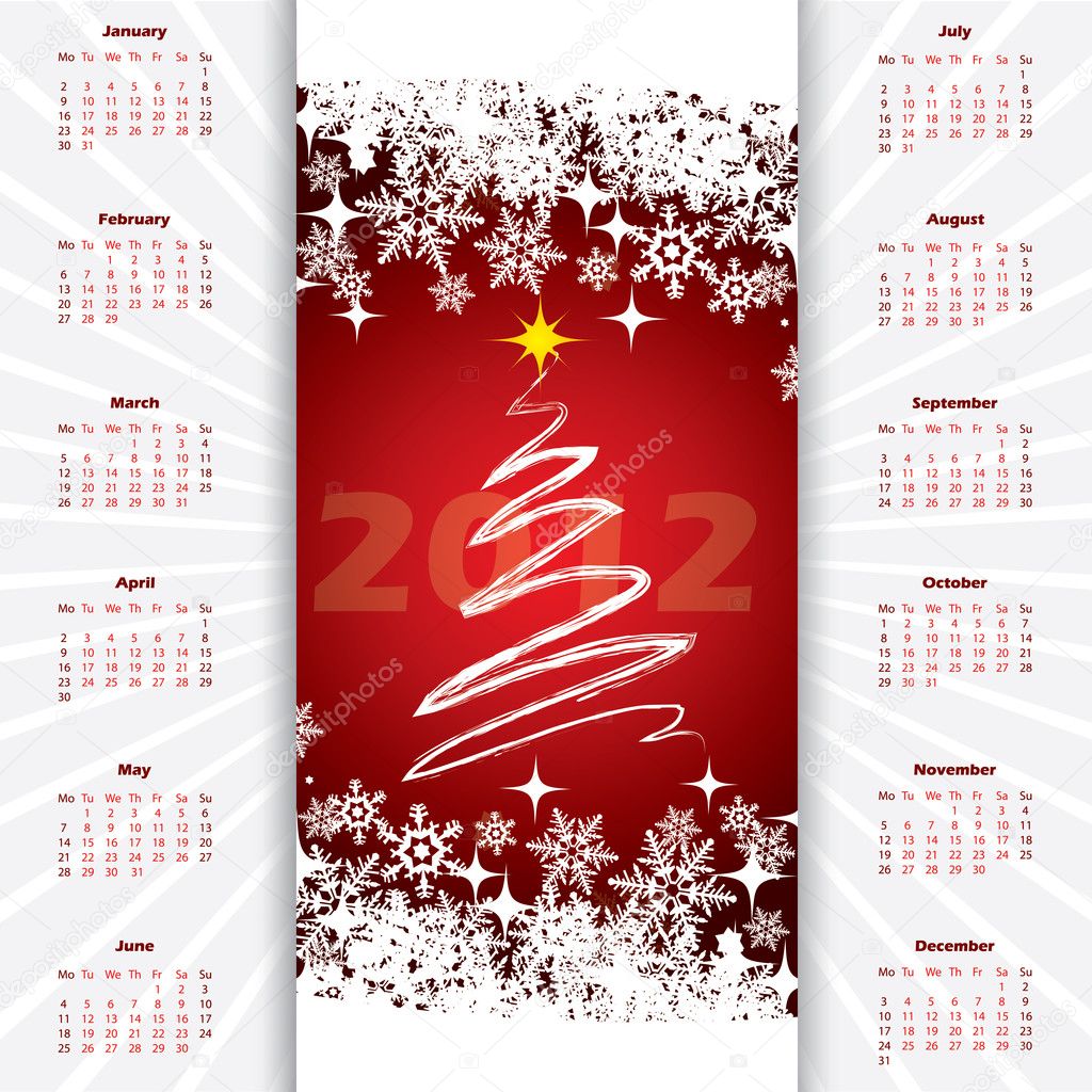 2012 christmas calendar