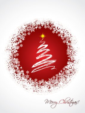 White christmas greeting card clipart