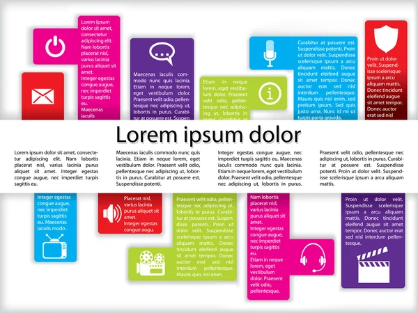 Info graphics with icons — Stok Vektör