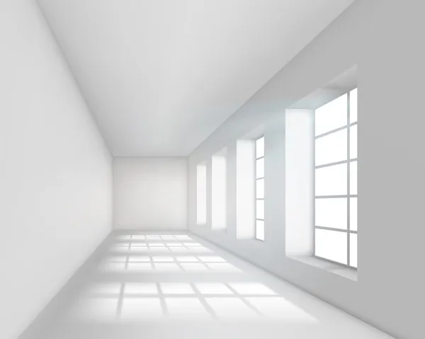 Interior branco vazio . —  Vetores de Stock